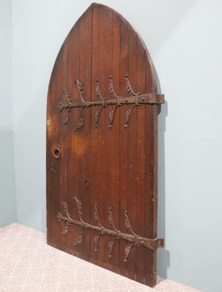 Arched Gothic Oak Cathedral Door