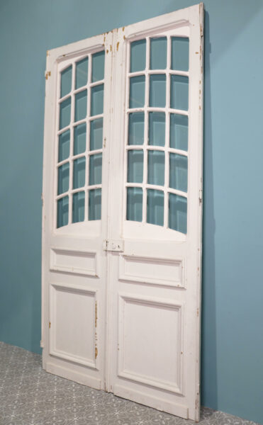 Set of Tall Antique French Doors with Glass
