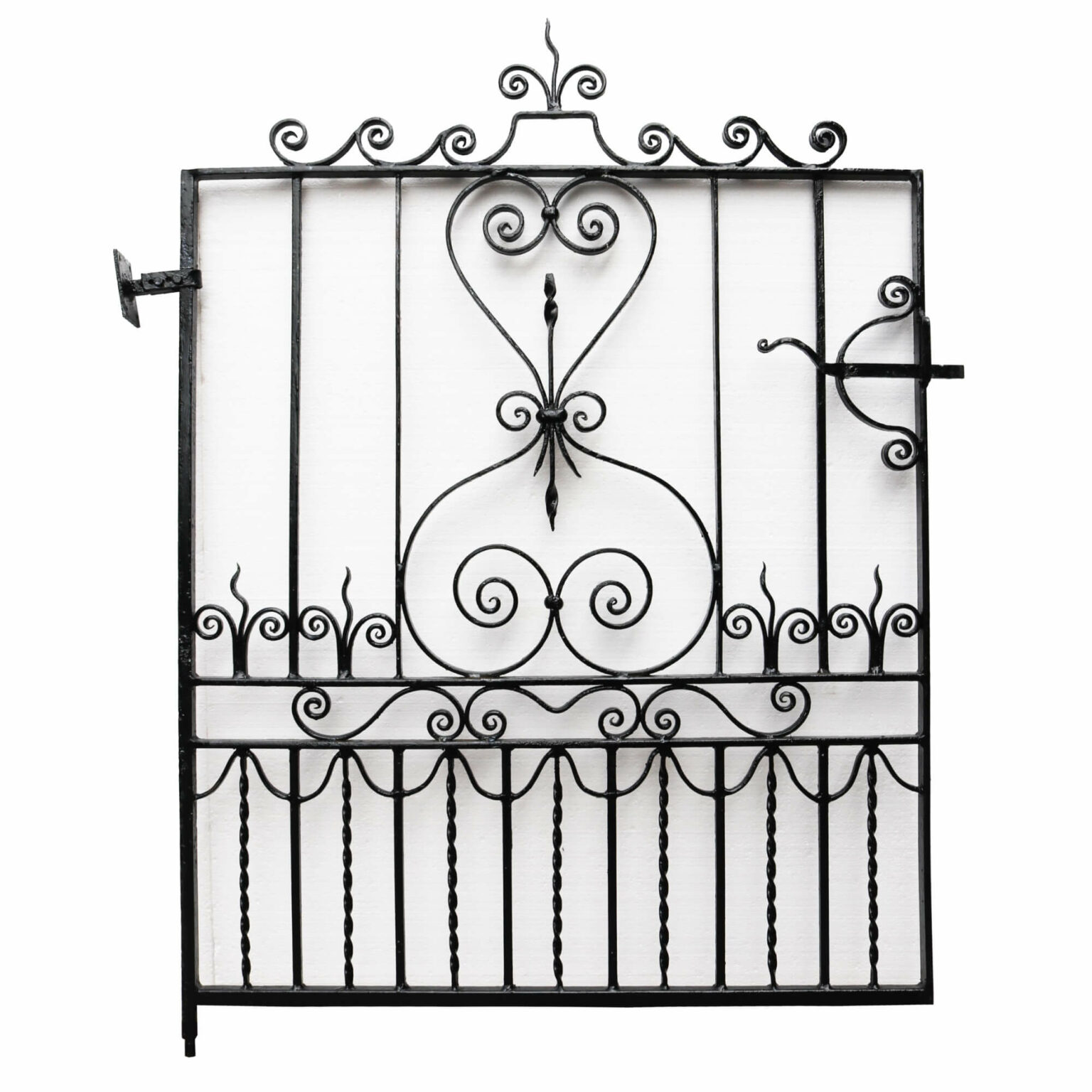 Wrought Iron Side Gate with Original Latch - UK Architectural Heritage