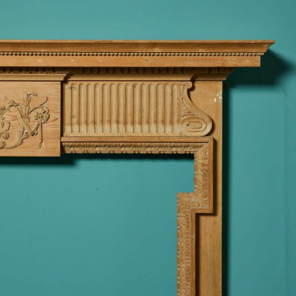 Carved Neoclassical Georgian Style Fireplace