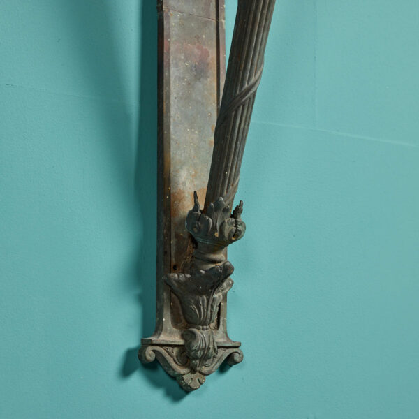 Oversized Pair of Antique Torchiere Wall Sconces