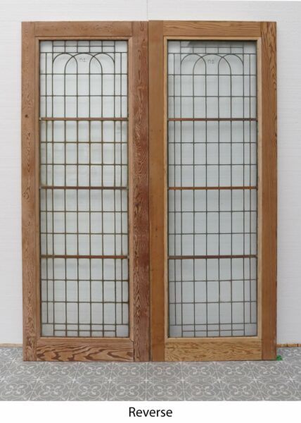 Set of Reclaimed Copperlight Art Deco Double Doors (1)