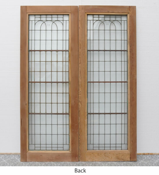Set of Reclaimed Copperlight Art Deco Double Doors (4)