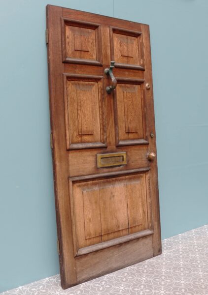 Oak Georgian Style Front Door with Knocker