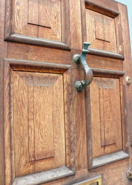 Oak Georgian Style Front Door with Knocker