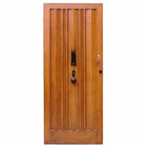 Reclaimed 1930s Oak Front Door with Bell