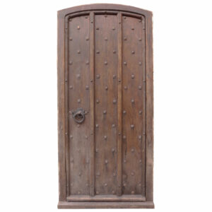 Victorian Exterior Studded Oak Door with Frame