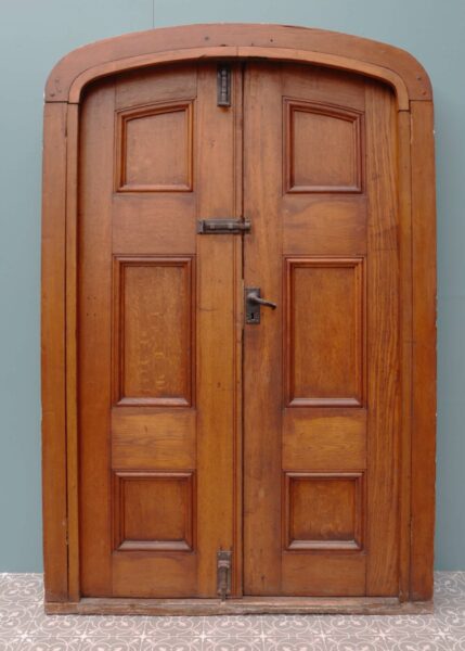 Reclaimed Oak Double Front Doors and Frame