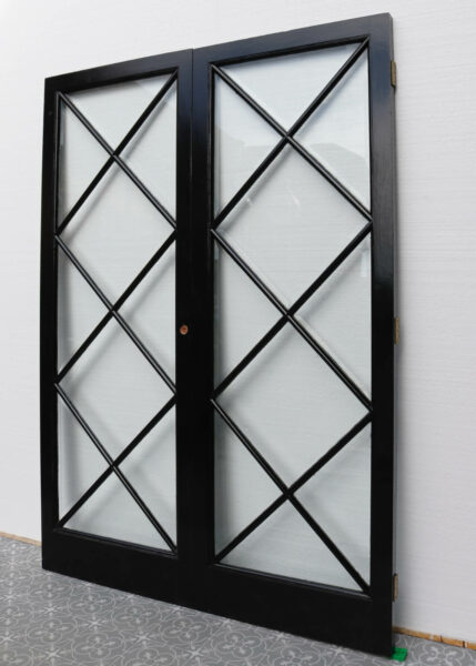 Set of Mid-Century Reclaimed Glazed Internal Doors