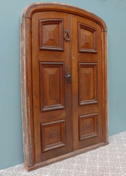 Reclaimed Oak Double Front Doors and Frame