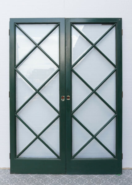 Set of Mid-Century Reclaimed Glazed Internal Doors