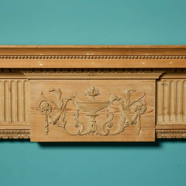 Carved Neoclassical Georgian Style Fireplace