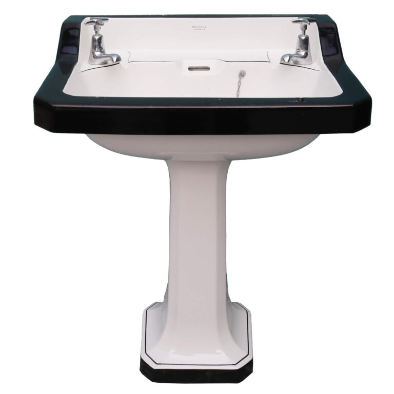 Bristol Superius Art Deco Pedestal Sink UK Architectural Heritage
