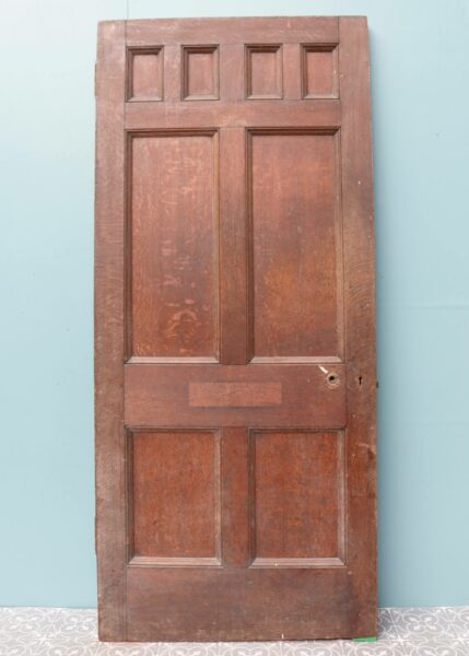 Arts & Crafts Style Carved Oak Door