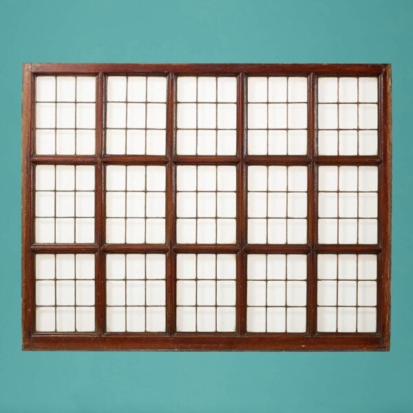 0_31476-BLUE 1920s Glazed Copperlight Window Panel