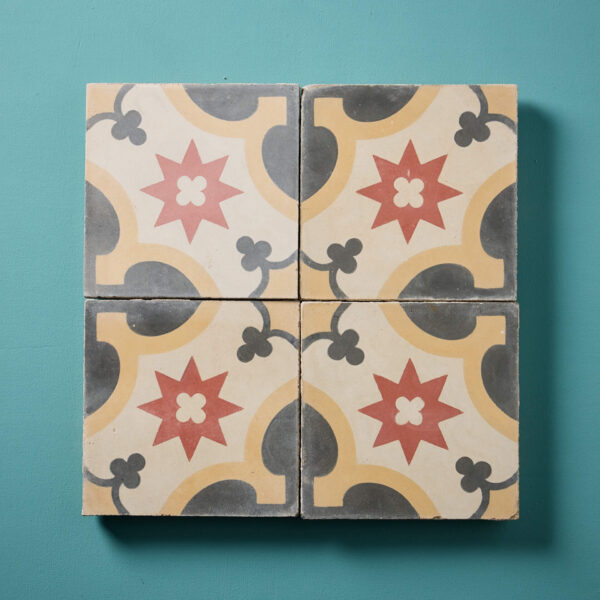 Reclaimed Patterned Encaustic Tiles 0.8 m2 (8.6 sq ft)