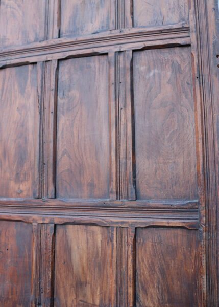 14m Run of Full Height Chestnut Wood Antique Wall Panelling