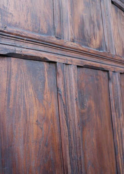 14m Run of Full Height Chestnut Wood Antique Wall Panelling