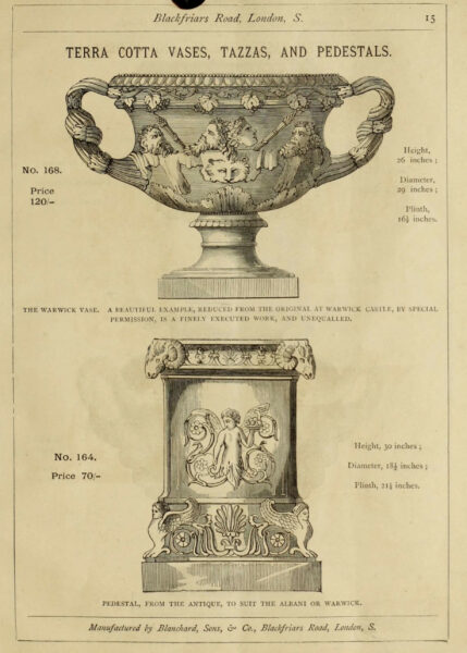 Impressive 19th Century Warwick Vase