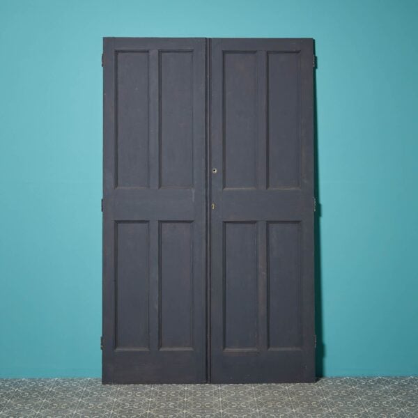 Set of Painted Pine Reclaimed Victorian Cupboard Doors