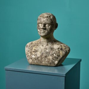 Stone Bust Sculpture by a Student of Sir Hugh Casson
