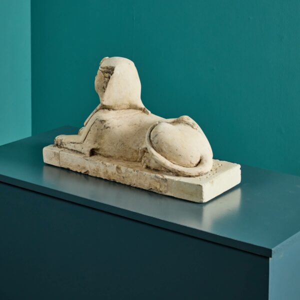 Antique Limestone Sphinx Sculpture