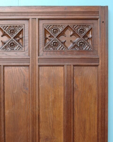 13m Run of Dado Height Carved Oak Wall Panelling