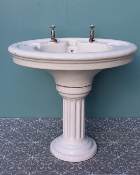 Doulton & Co Antique Pedestal Sink