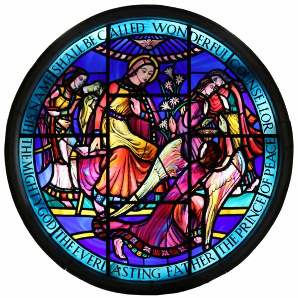 Ecclesiastical Round Stained Glass Church Window