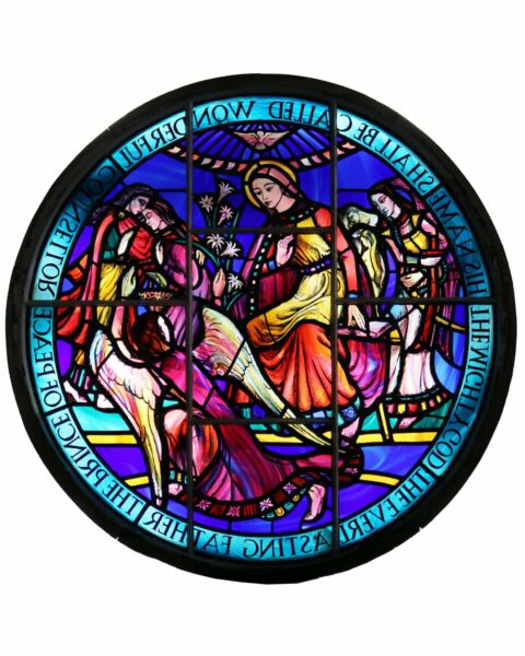 Ecclesiastical Round Stained Glass Church Window