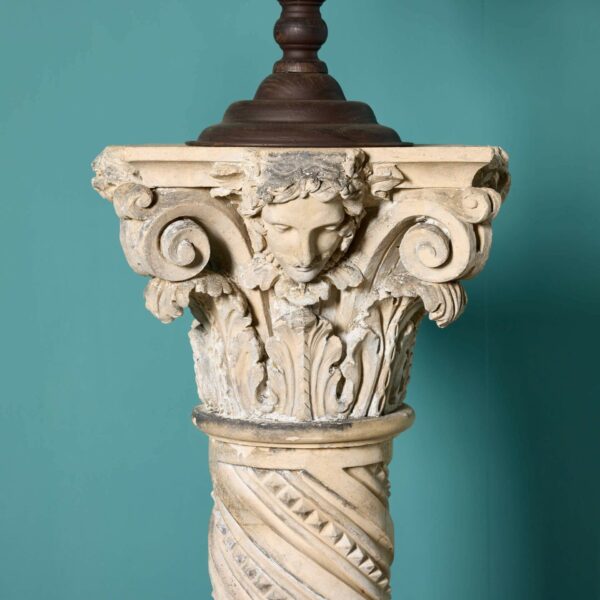 Antique Armillary Sundial on Terracotta Pedestal
