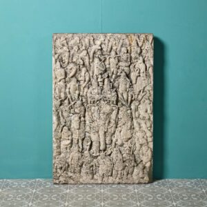 Carved Antique Stone Plaque by a Student of Hugh Casson