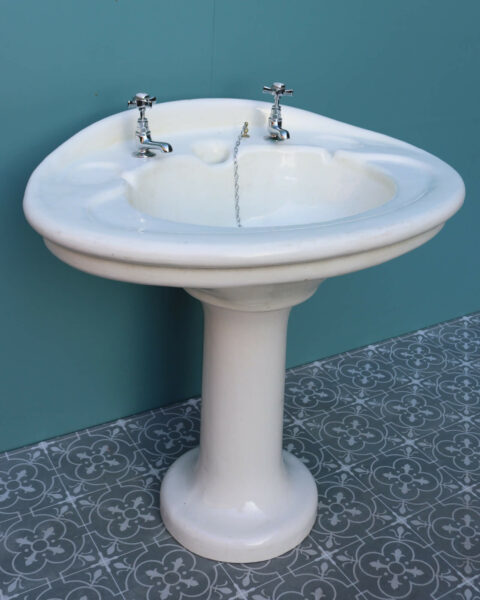 Edwardian Antique Pedestal Sink