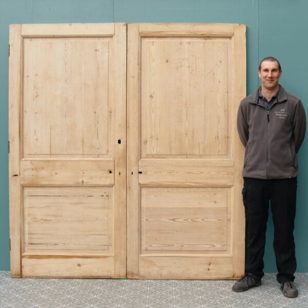 Antique Victorian Pine Internal Double Doors