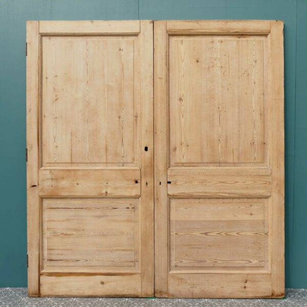 Antique Victorian Pine Internal Double Doors