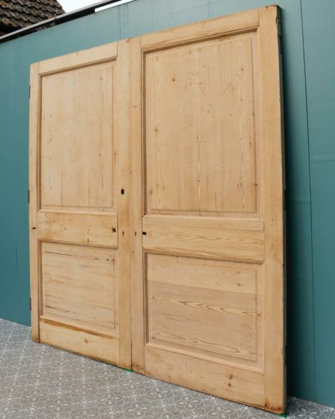 Antique Victorian Pine Internal Double Doors