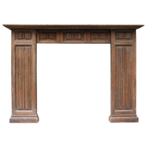 Victorian Tudor Style Oak Fire Surround