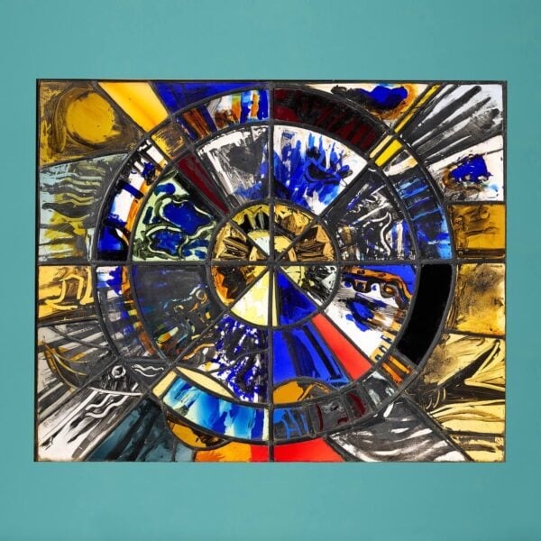 0_32950-blue Patrick Reyntiens (B.1925) Modern Stained Glass Window