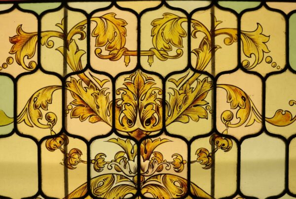 Antique Victorian Stained Glass Window