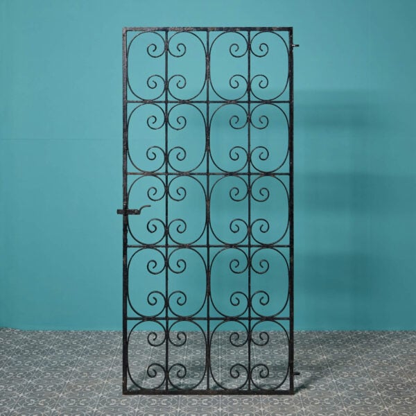 Tall Reclaimed Wrought Iron Side Gate