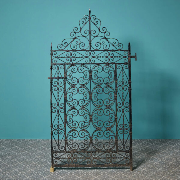 Large Ornate Victorian Wrought Iron Garden Gate