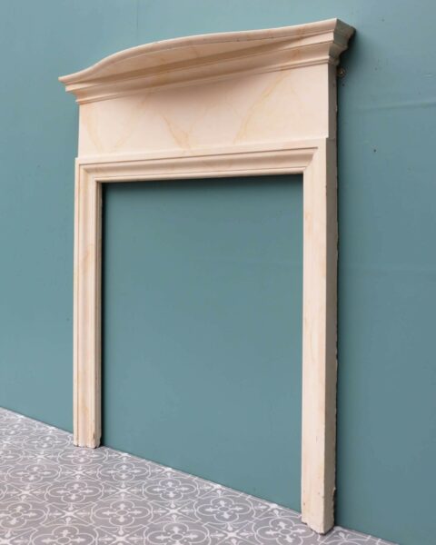 19th Century Simulated Marble Painted Fireplace