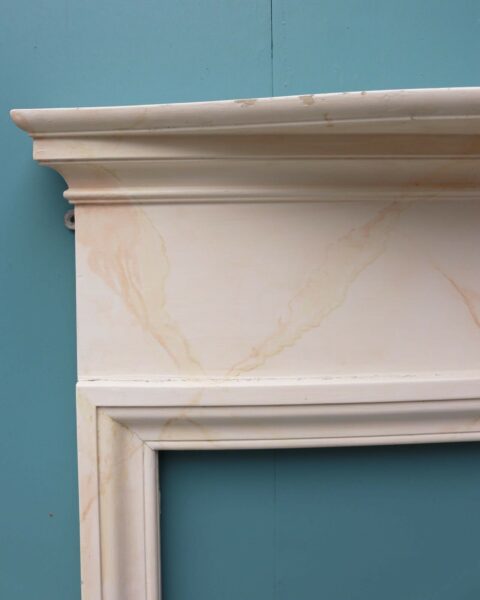 19th Century Simulated Marble Painted Fireplace