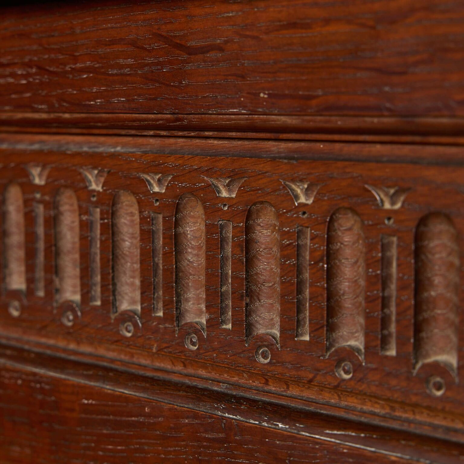 Antique Corner Sink Mounted Onto Period Oak Wall Panelling UK