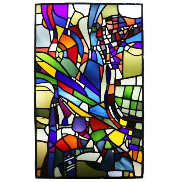 Patrick Reyntiens (B.1925) Multicoloured Stained Glass Window