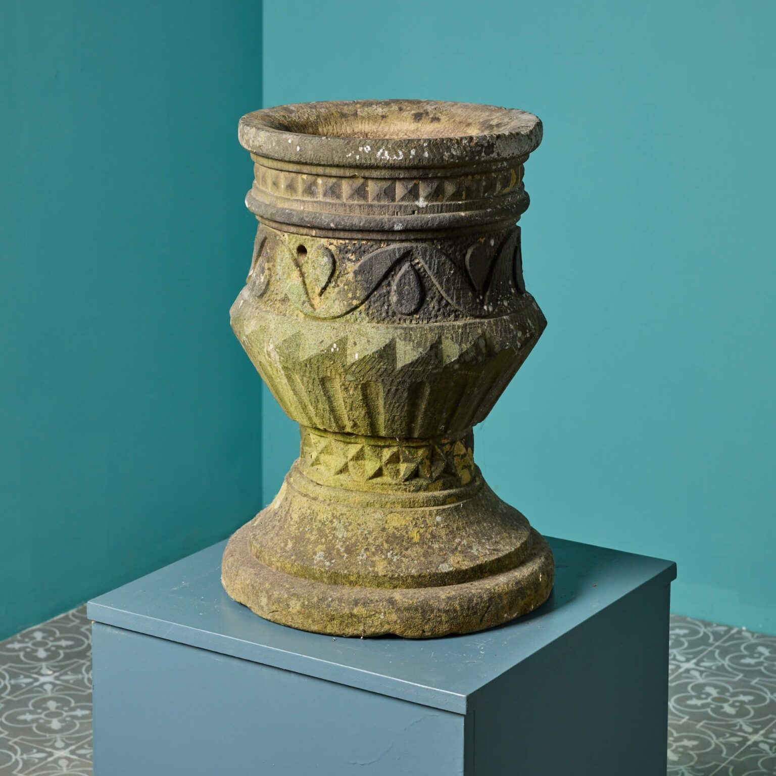 Antique Carved York Stone Bird Bath UK Architectural Heritage