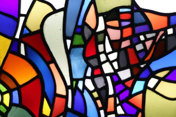 Patrick Reyntiens (B.1925) Multicoloured Stained Glass Window