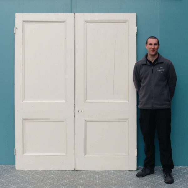 Set of Painted Victorian Reclaimed Double Doors