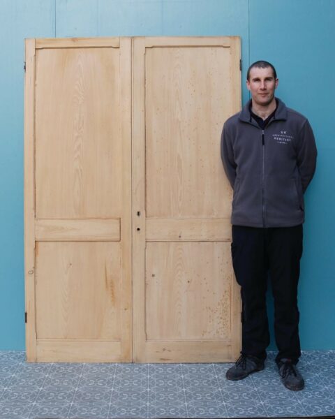 Set of Reclaimed Stripped Pine Cupboard Doors