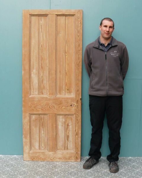 Pitch Pine 4-Panel Victorian Internal Door